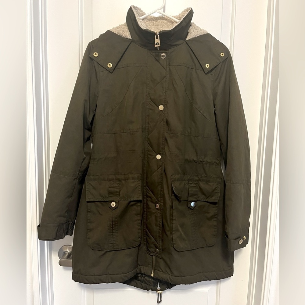 Guess: Faux Fur Lined Hooded  Jacket